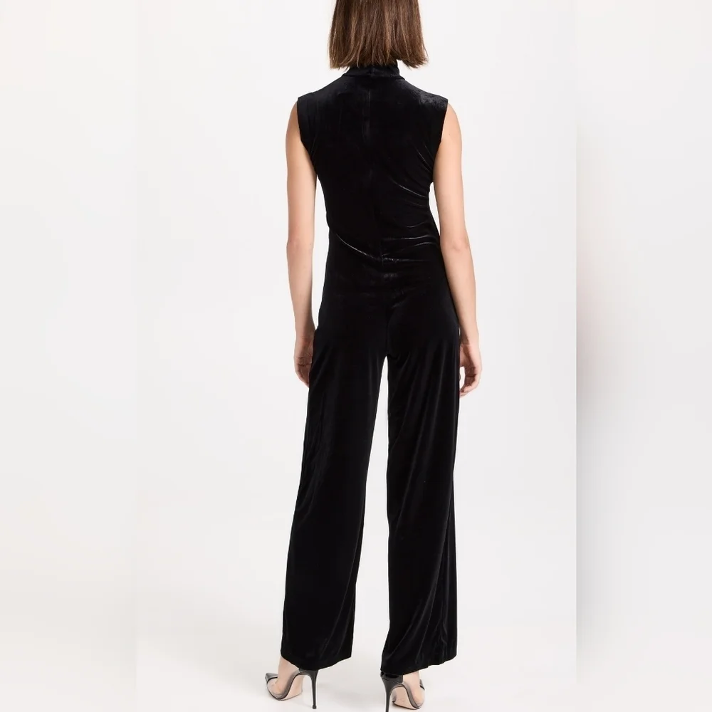 Norma Kamali Black Sleeveless Jumpsuit with Turtleneck - Picture 6 of 6